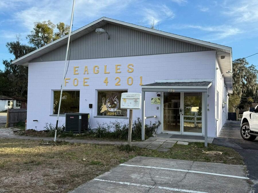 Fraternal Order of Eagles building exterior after renovation