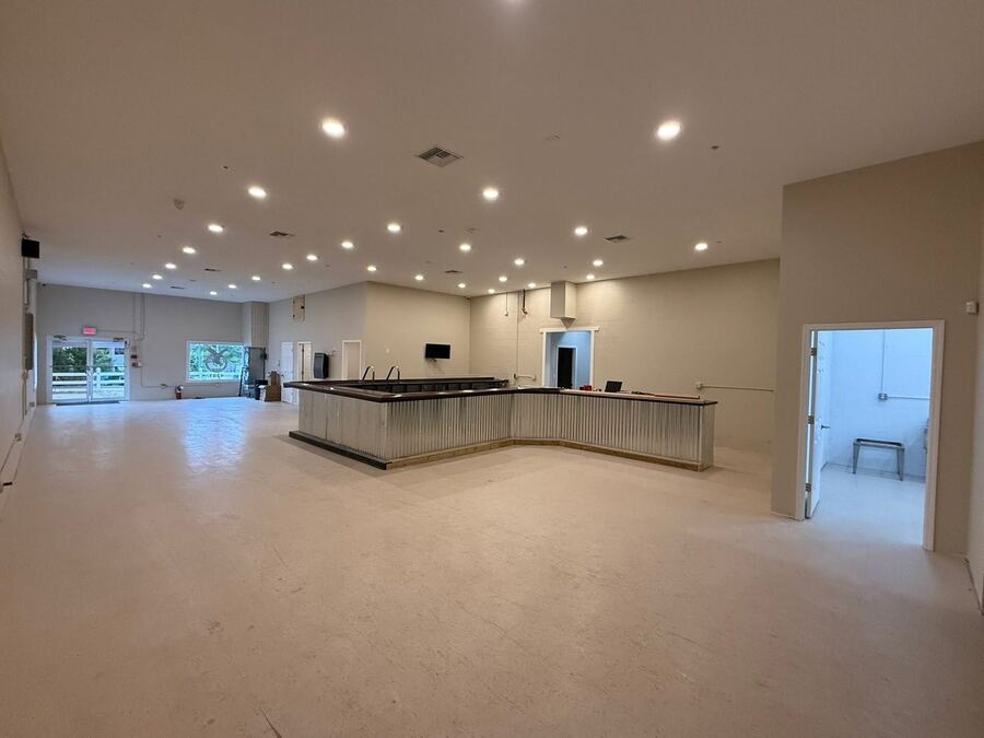 FOE lodge interior renovation, additional room finish