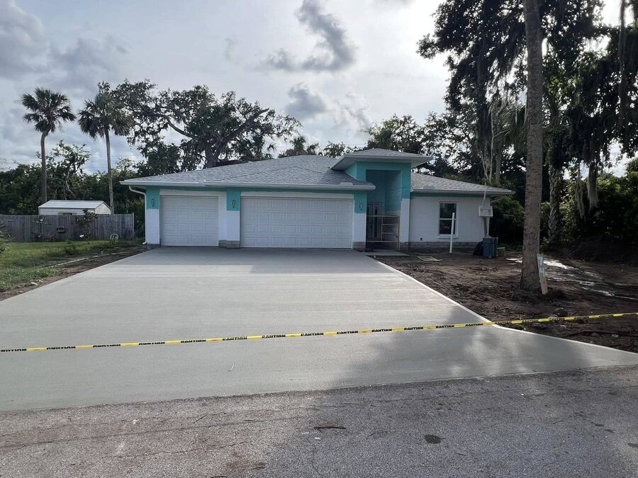 Driveway after replacement