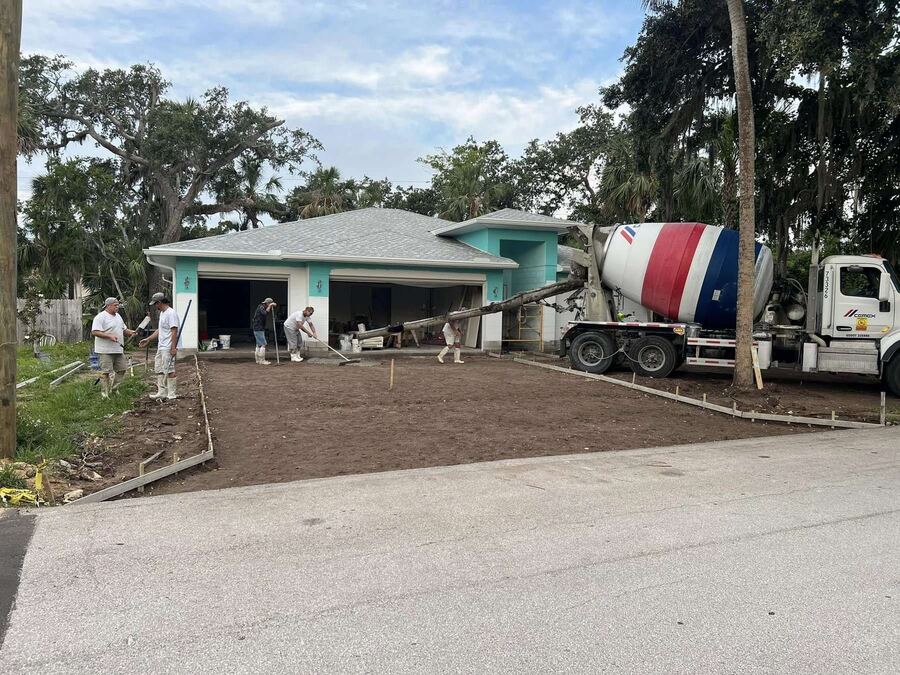 Driveway before replacement