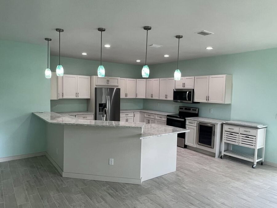 Kitchen remodel, updated cabinetry and countertops