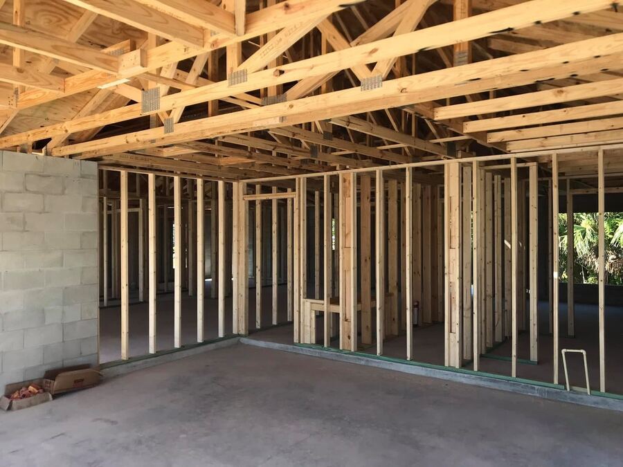 New home build, structural progress